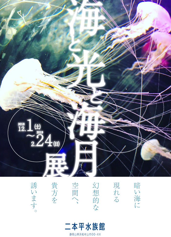 くらげテーマポスター 二本平水族館 クラゲ特別展 イメージポスター その２