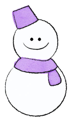 雪だるま紫
