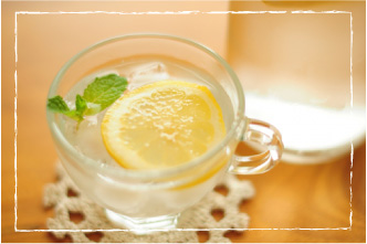 レモン水の写真