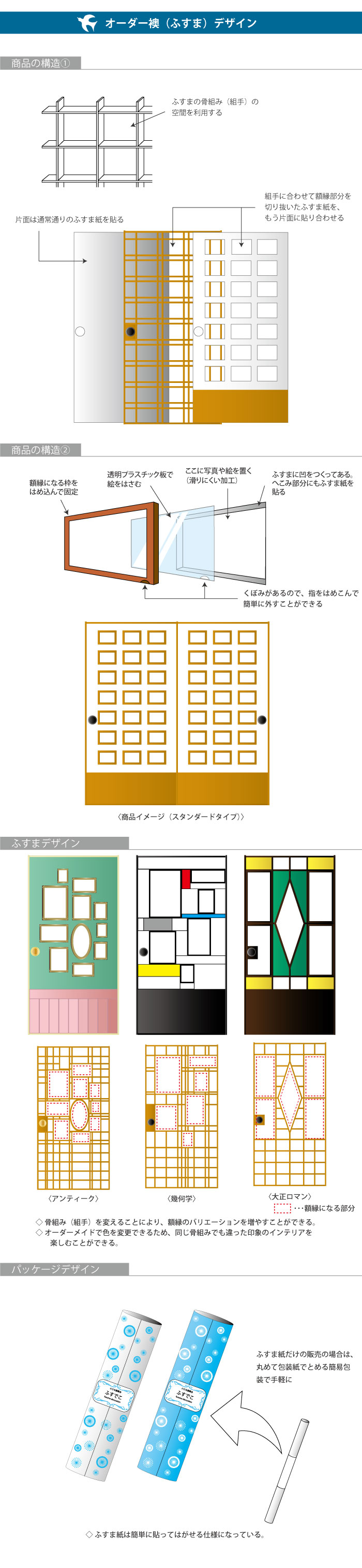 オーダーふすまデザイン 制作物画像