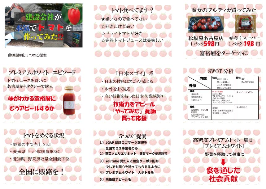 さなげ農場プロモーション動画 発表資料画像